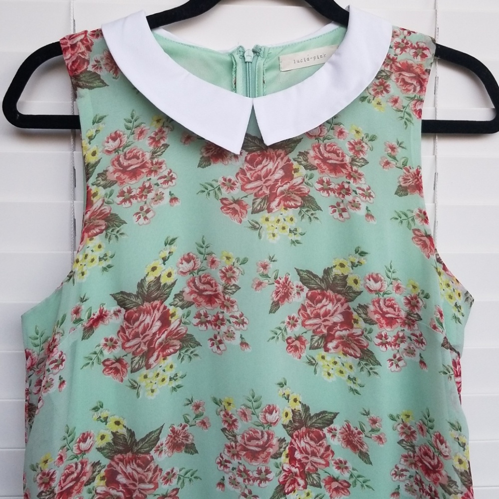 Foral mint dress